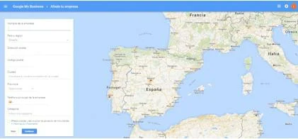 Paso 3 cómo añadir tu negocio de hostelería en Google Maps