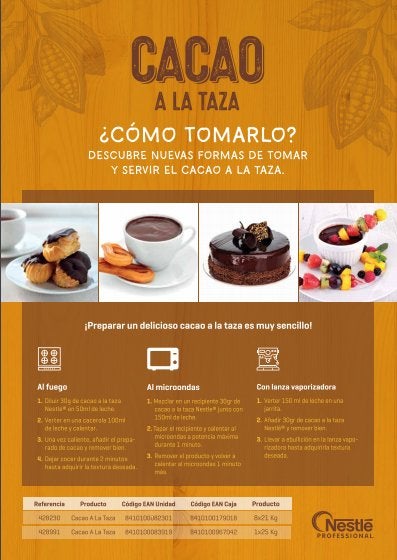 como tomar cacao a la taza