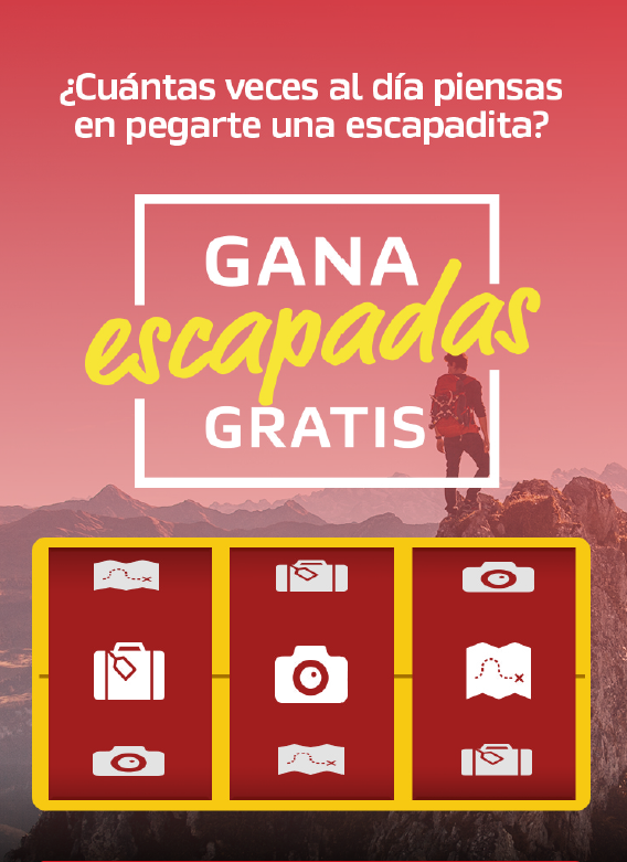 Gana escapadas gratis promoción vending escápate con Nescafé
