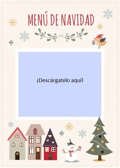 menu plantilla navidad version