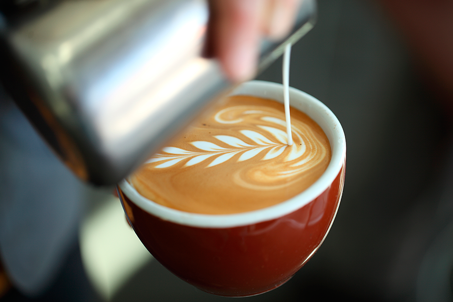 taza latte art barista