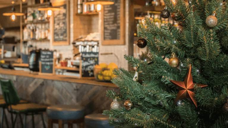 cafe para bares en navidad imagen cuadrada