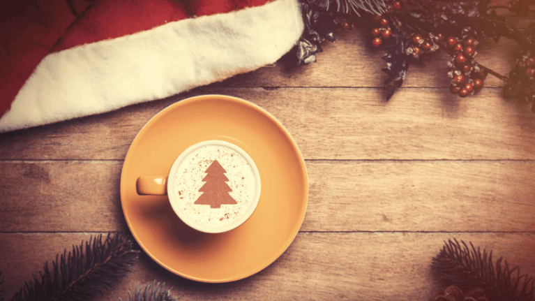 ideas para navidad plantillas para el café cabecera