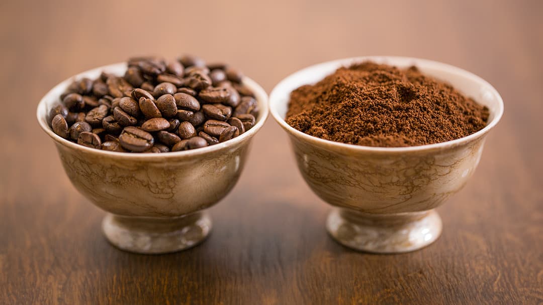 café grano y café molido