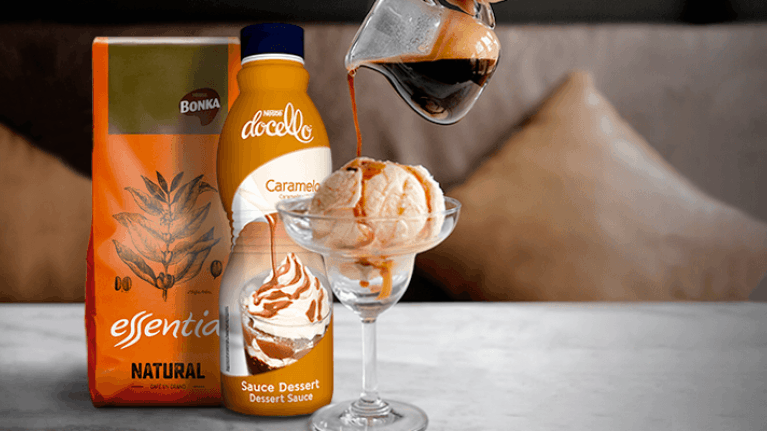 Receta de para cafeterías café Affogato 