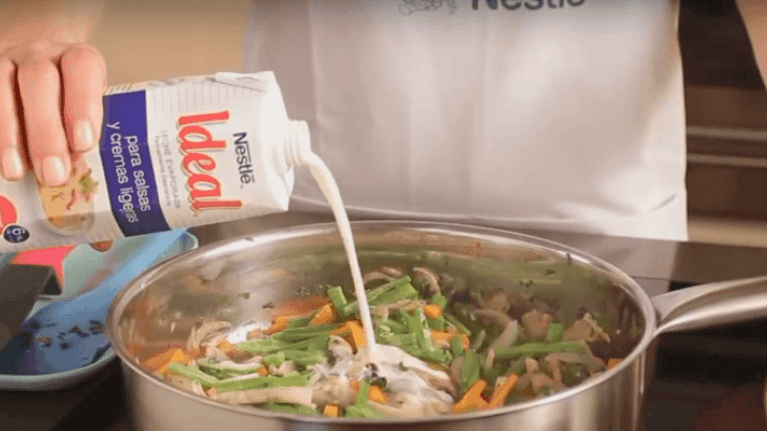 Leche evaporada