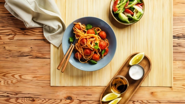 MEATBALLS SPAGHETTI LANSCAPE