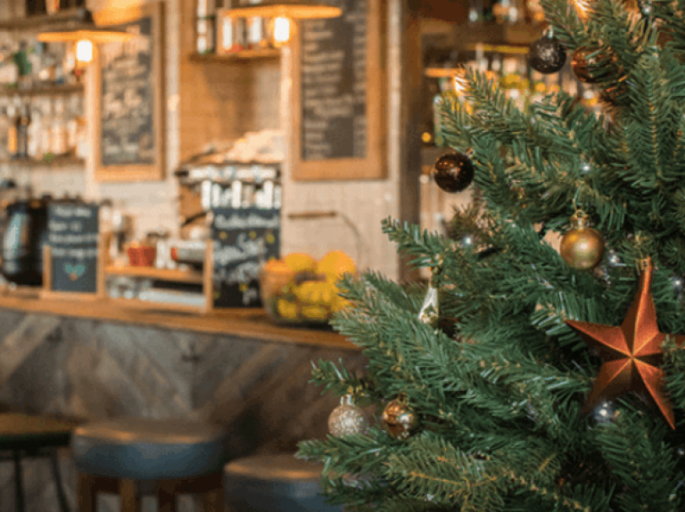 cafe para bares en navidad imagen cuadrada