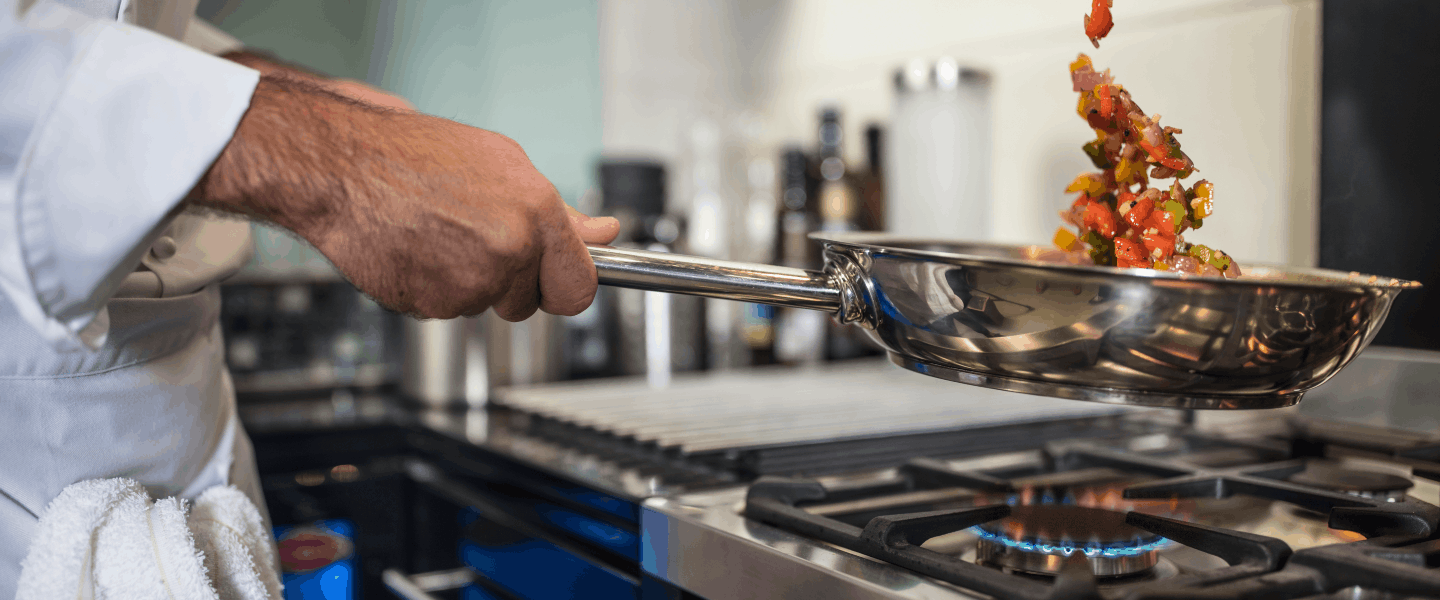 chef en la cocina