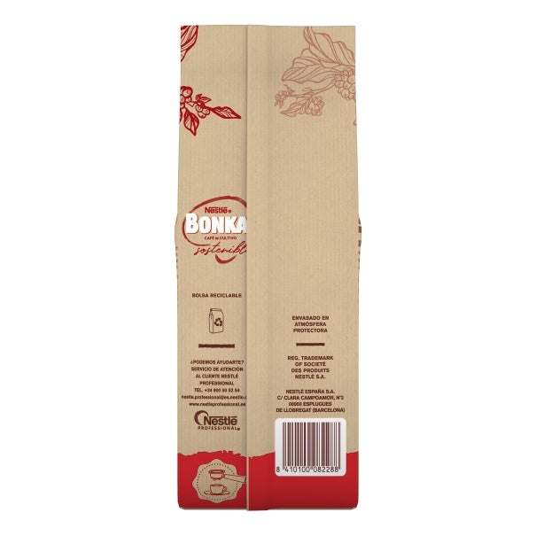 BONKA HOSTELERIA Descafeinado café en grano 500g
