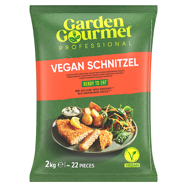 Imagen delantera vegan schnitzel