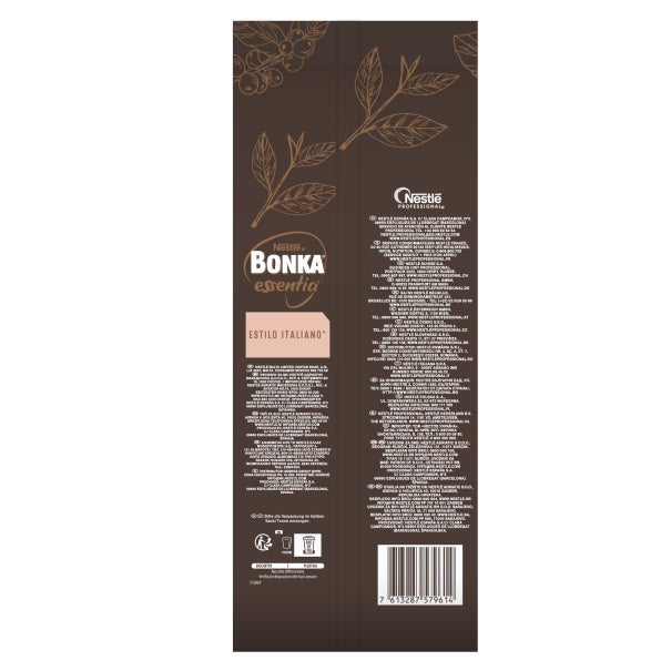 Café en grano BONKA Essentia Estilo Italiano back