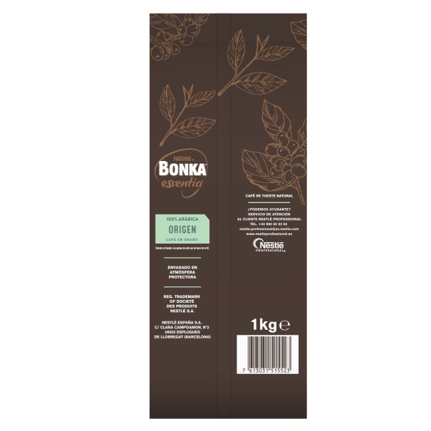 Café en grano BONKA Essentia Origen back