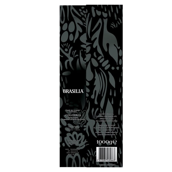 Café en grano Brasilia Medalla de Oro Colombia back