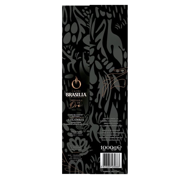 Café en grano Brasilia Colombia Medalla de Oro Back