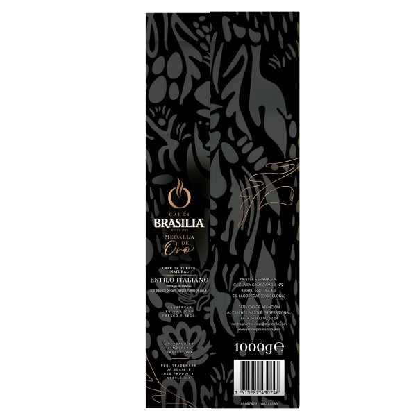 Café en grano Brasilia Medalla de Oro Italiano Back