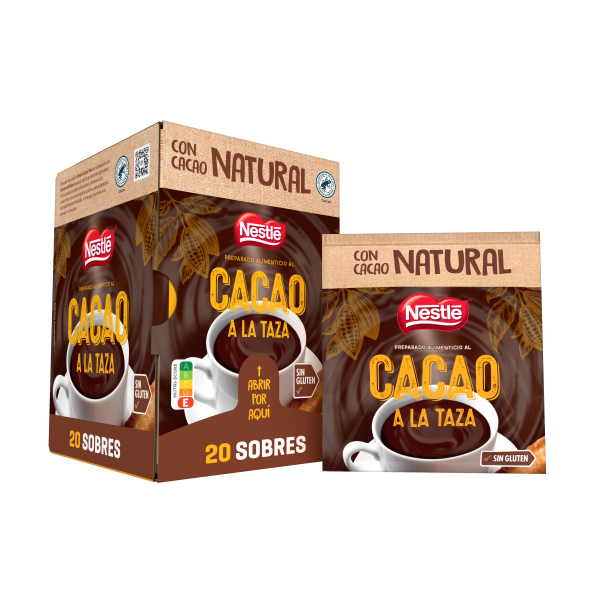 NESTLÉ Cacao a la taza 20 sobres (pack + sobre)