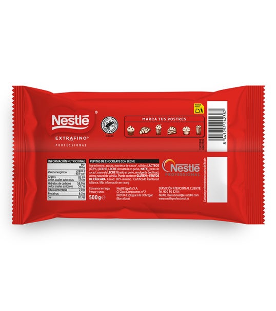 Nestlé Extrafino Mix imagen trasera