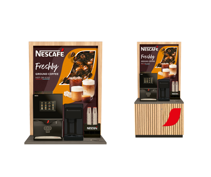 NESCAFE Coffee Corner M 116cm "Hot & Iced” Beverage Menu​"