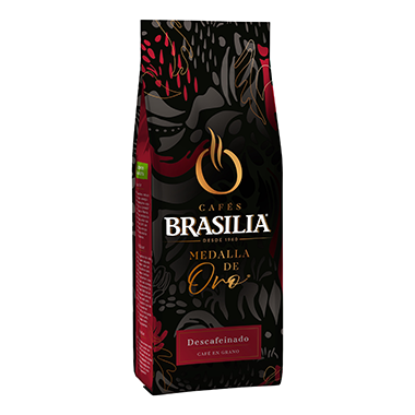 Café Tostado Natural Descafeinado en grano Medalla de Oro/Brasilia