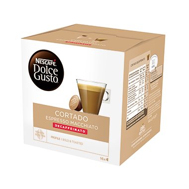 NESCAFÉ® Dolce Gusto® Cortado descafeinado 16 cápsulas
