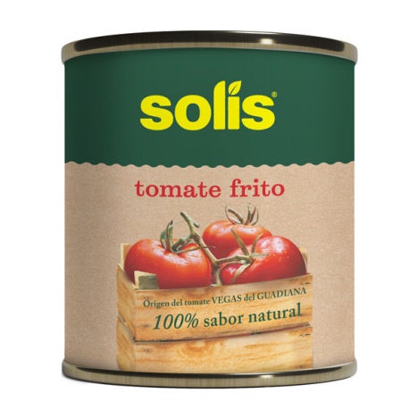 Lata de tomate frito Solis frontal