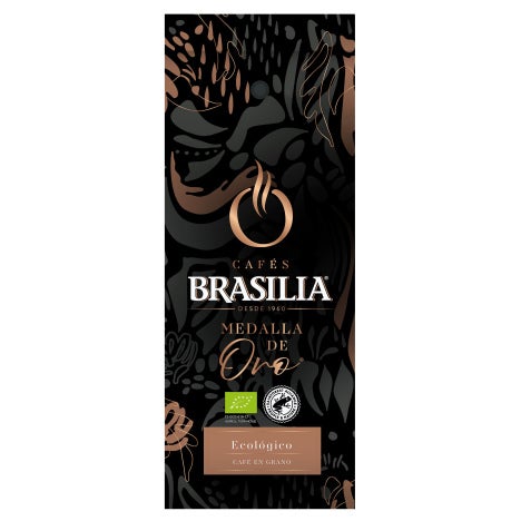 Café en grano Ecológico Brasilia Medalla de Oro front