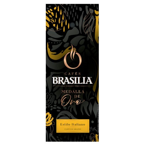 Café en grano Brasilia Medalla de Oro Italiano Front