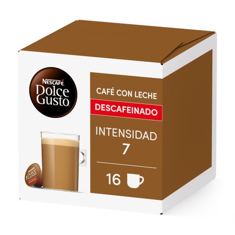 NESCAFÉ® Dolce Gusto® Café con leche descafeinado 16 cápsulas