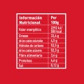 Información nutricional Caja Roja