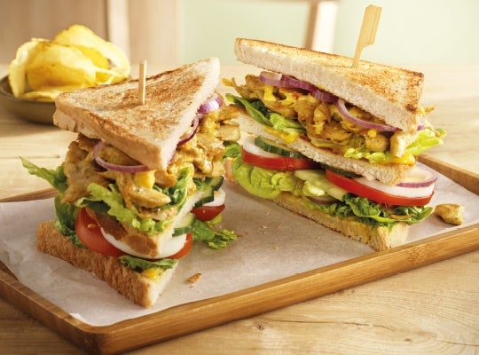 Plant-based Pulled Club Sándwich