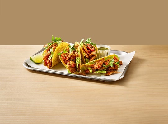 Tacos Crujientes con Garden Gourmet® Pulled Vegano