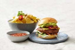 Sensational burger con guacamole
