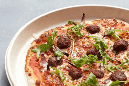 receta veganballs spicy pizza