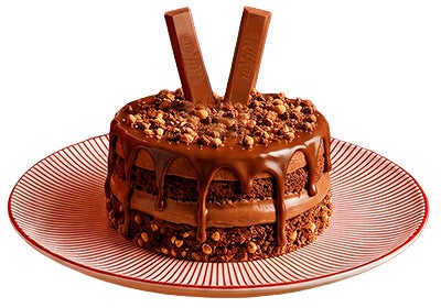 Pastel con kit kat